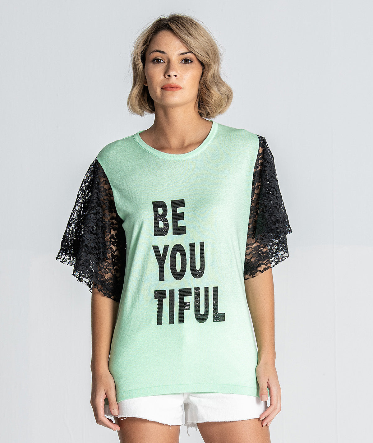 Camisola com manga em renda 1928