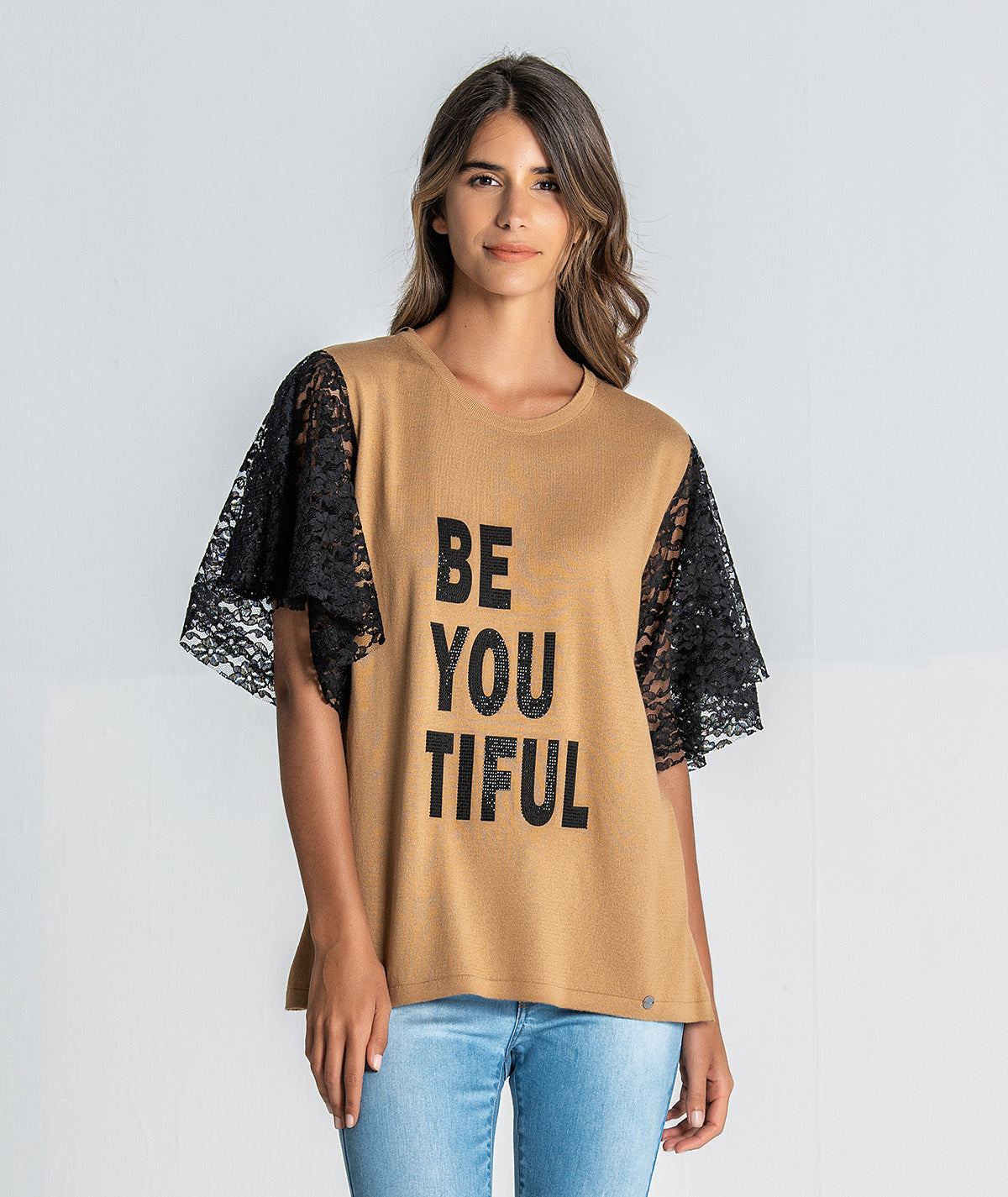 Camisola com manga em renda 1928