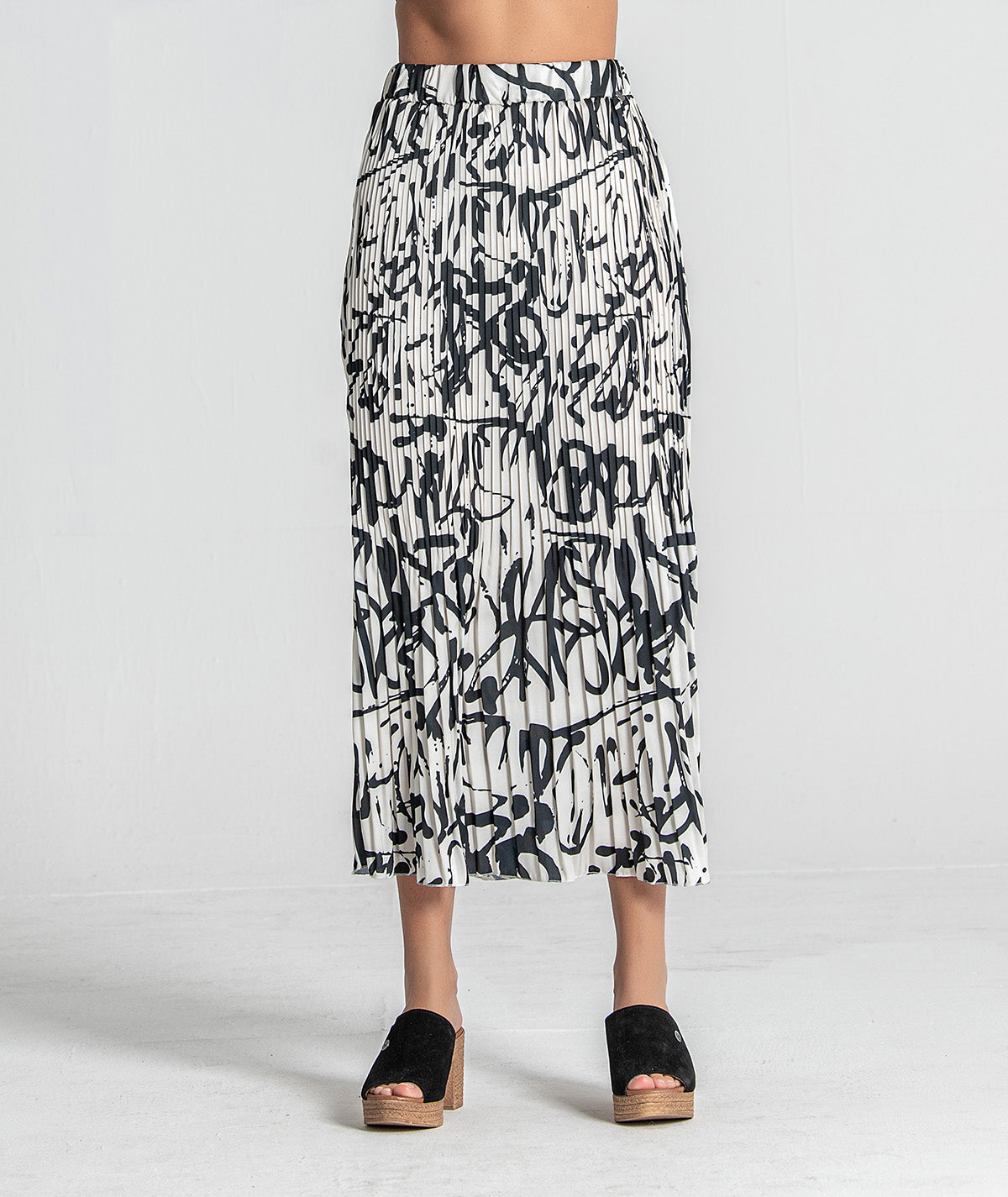 Saia plissada com motivo 2861