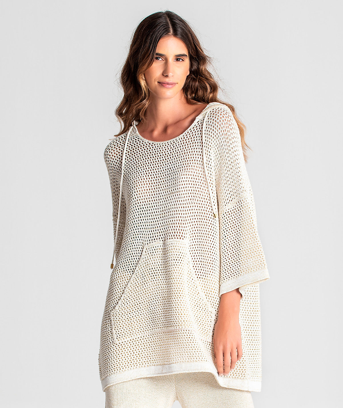 Camisola com brilho oversize 3127