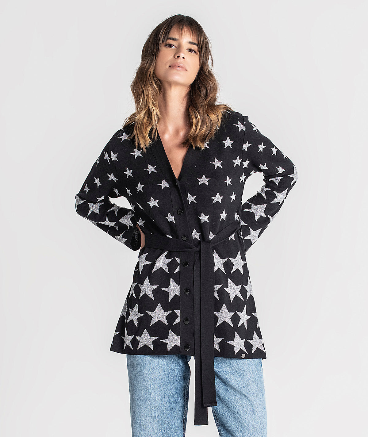 Casaco estrelas lurex 3233