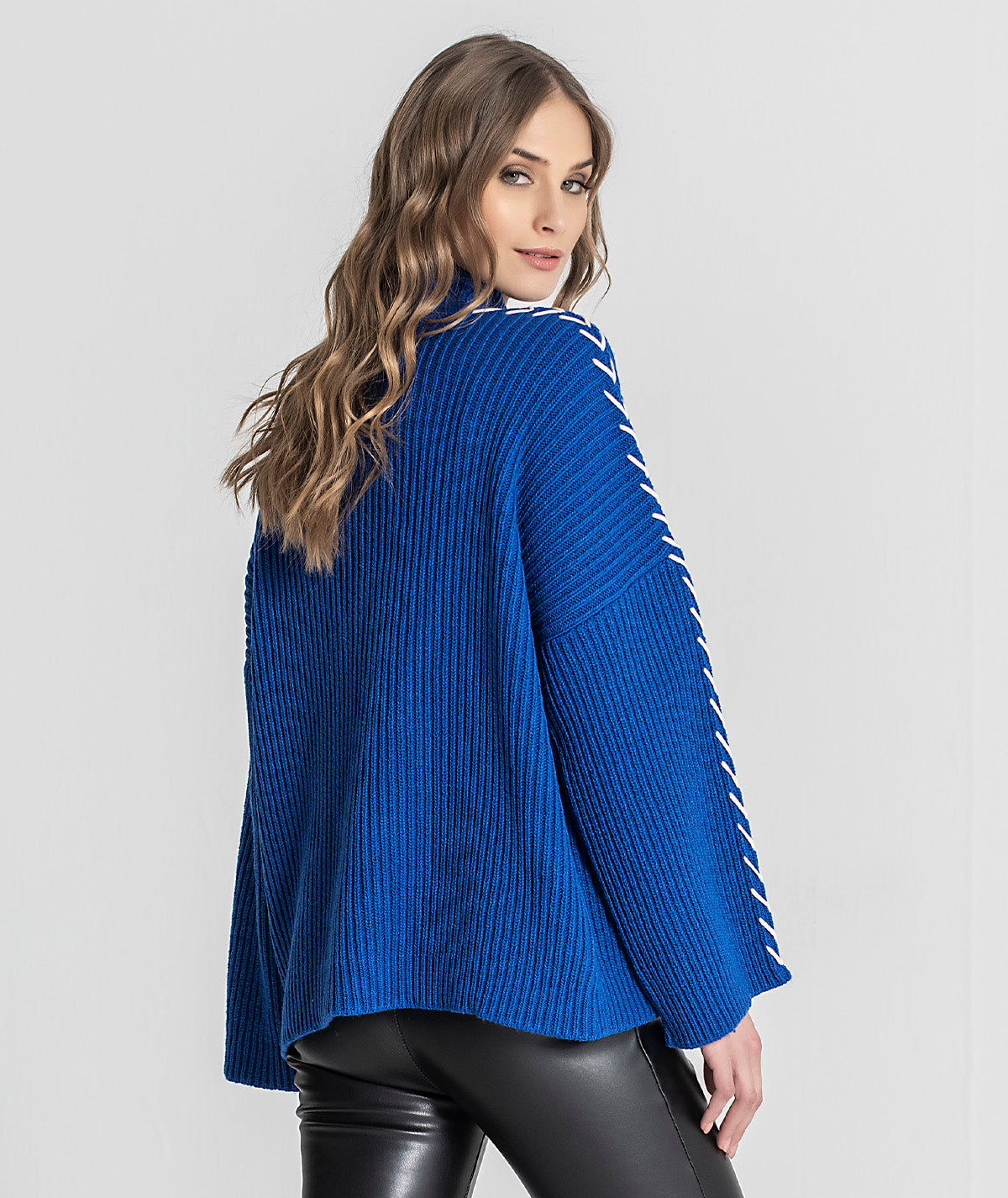 Camisola oversize canelada 3248