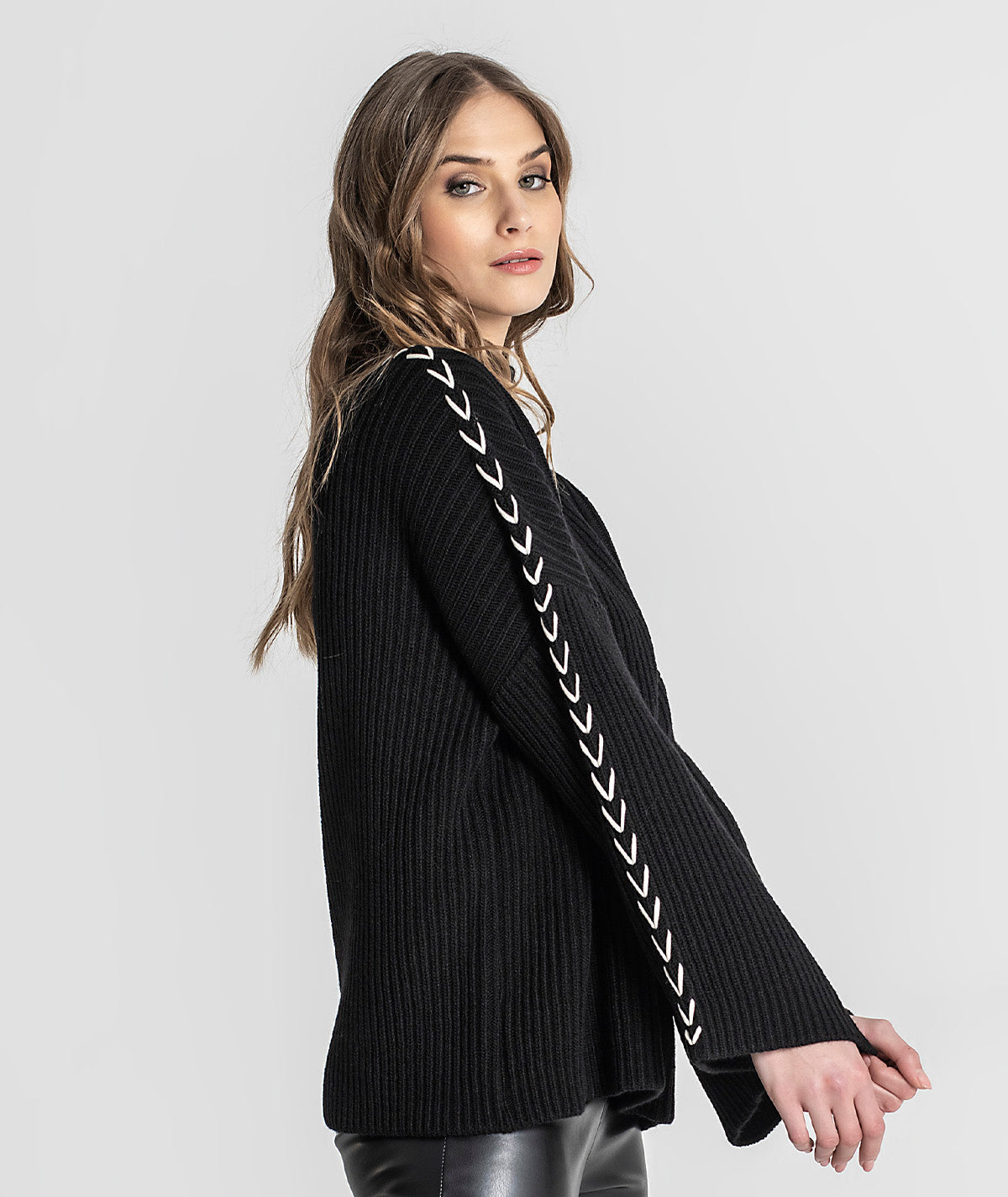 Camisola oversize canelada 3248