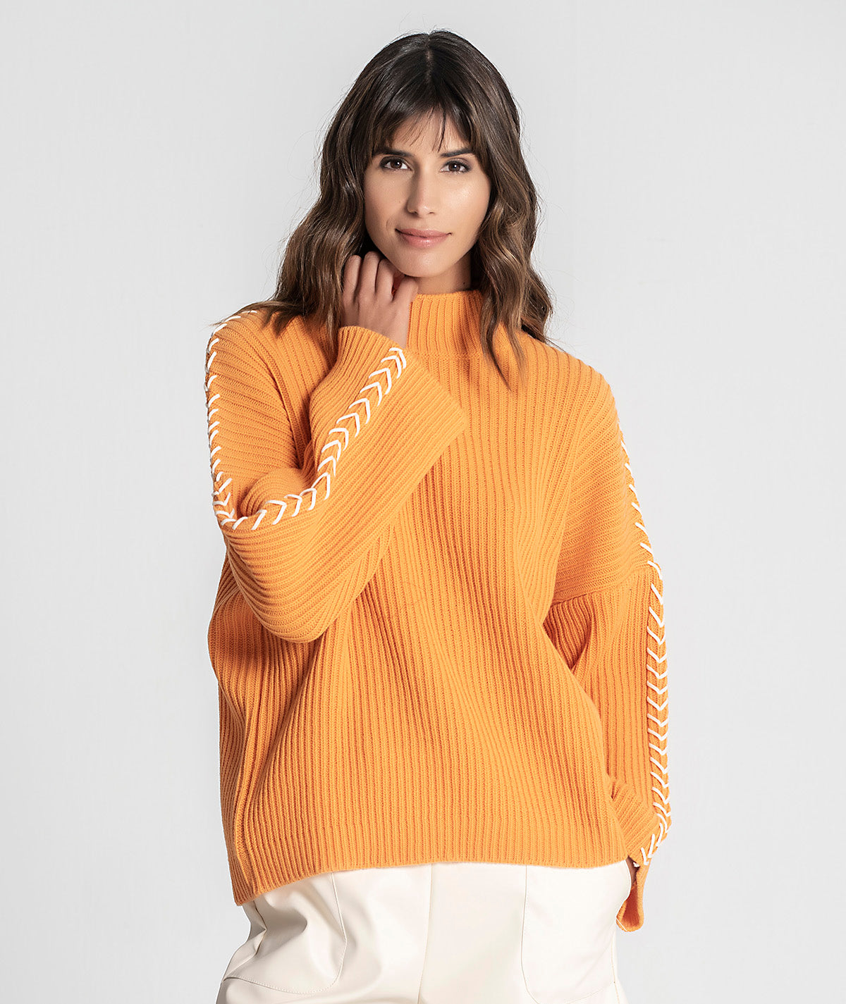 Camisola oversize canelada 3248