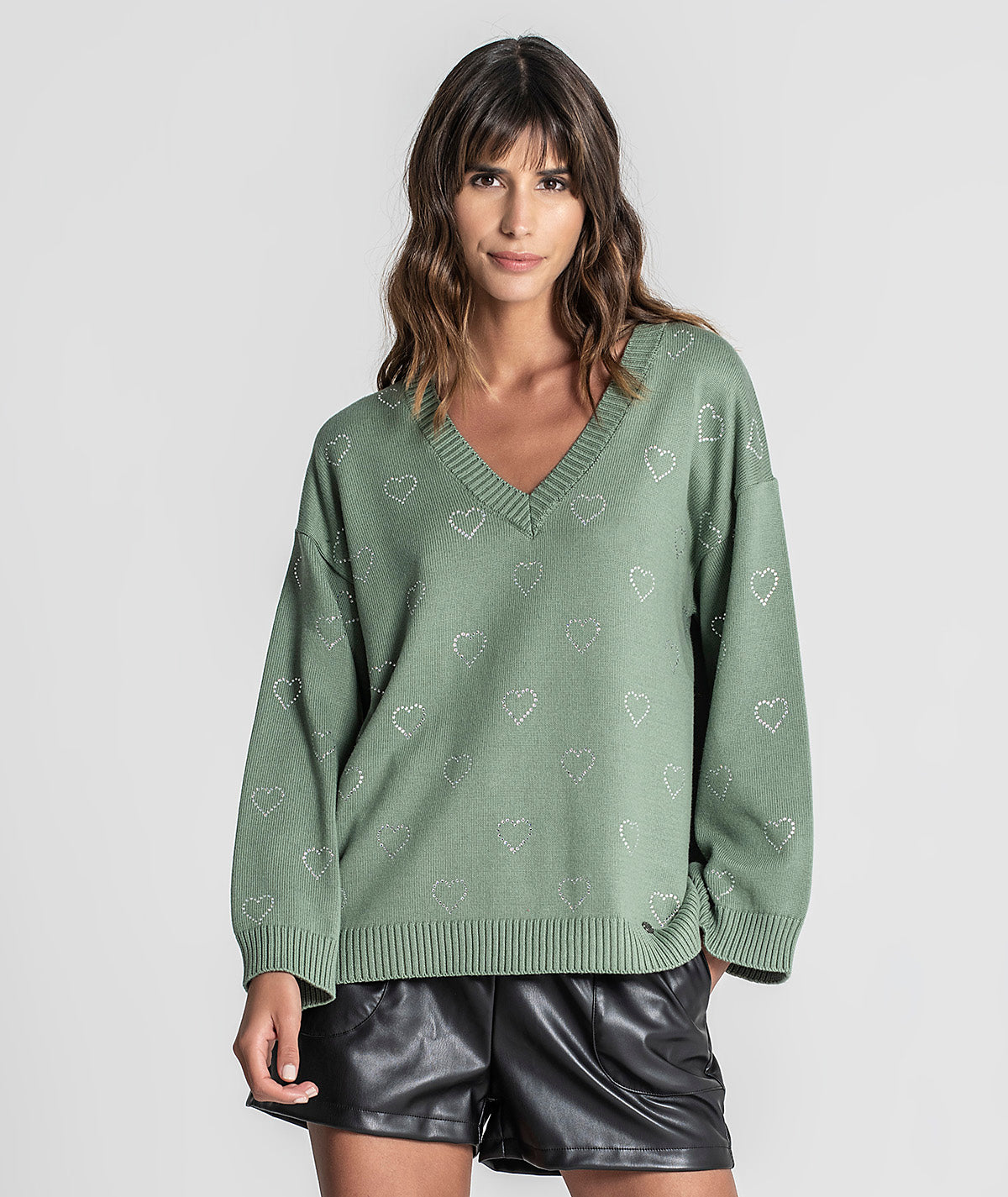 Camisola com transferes coração 3267