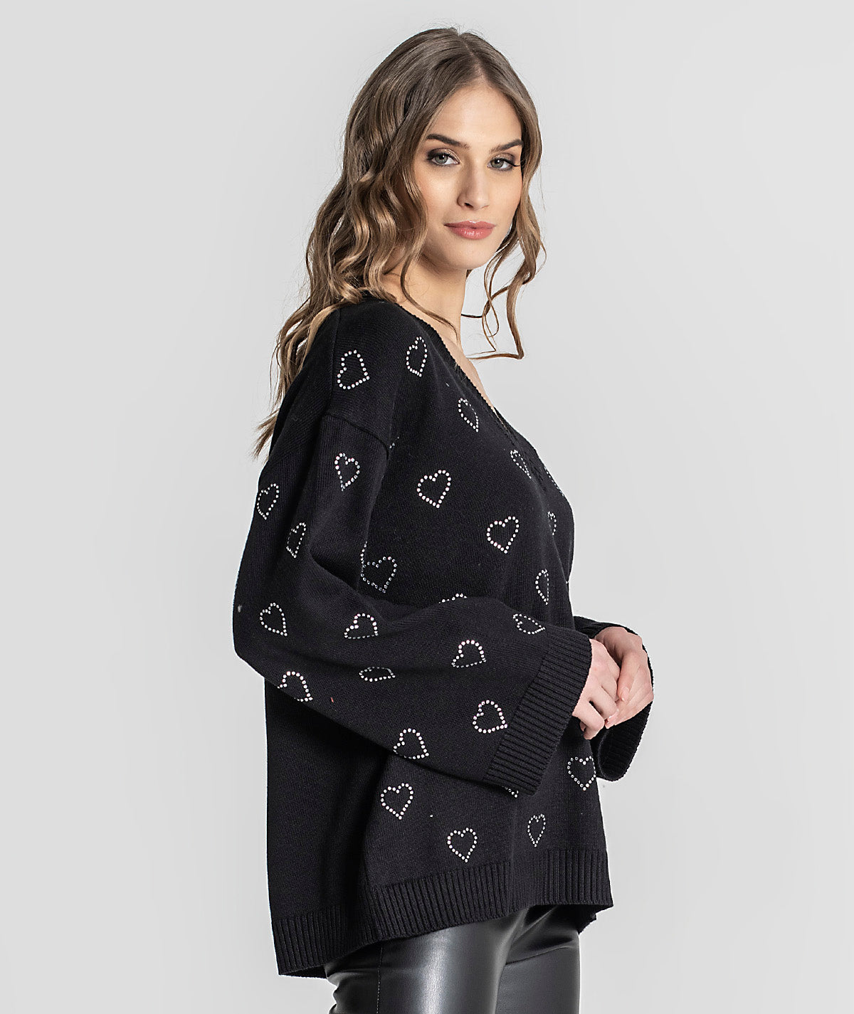 Camisola com transferes coração 3267