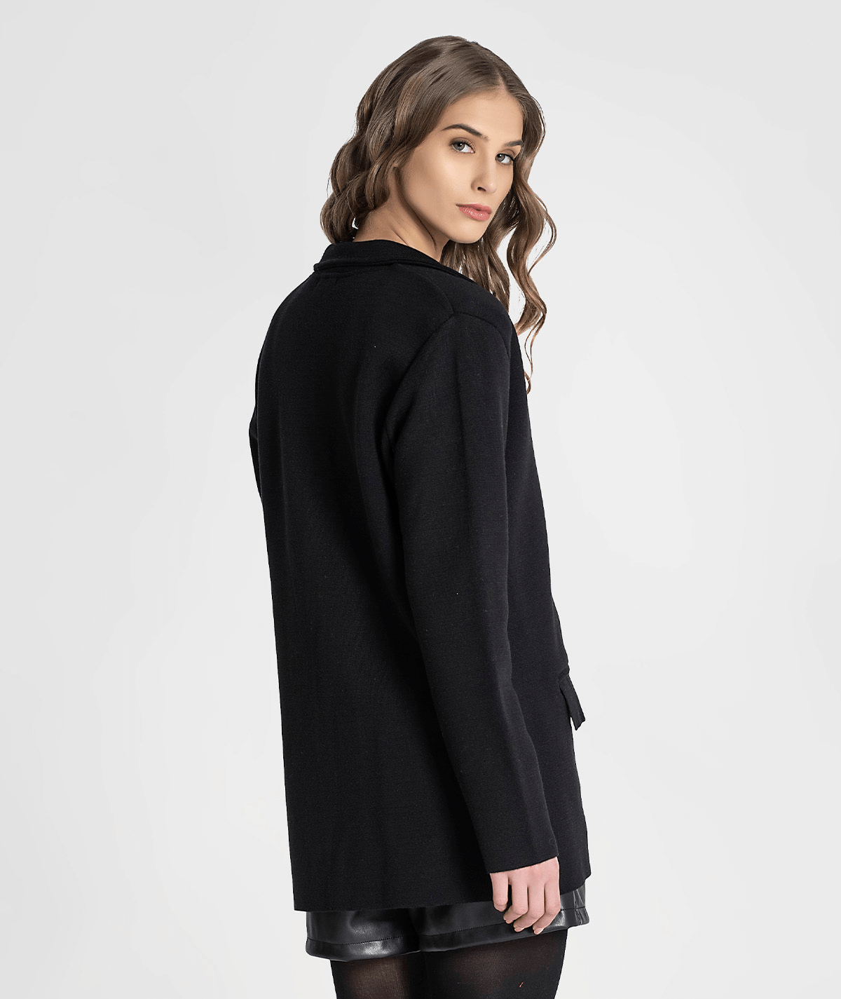 Blazer tricot com botões 3285