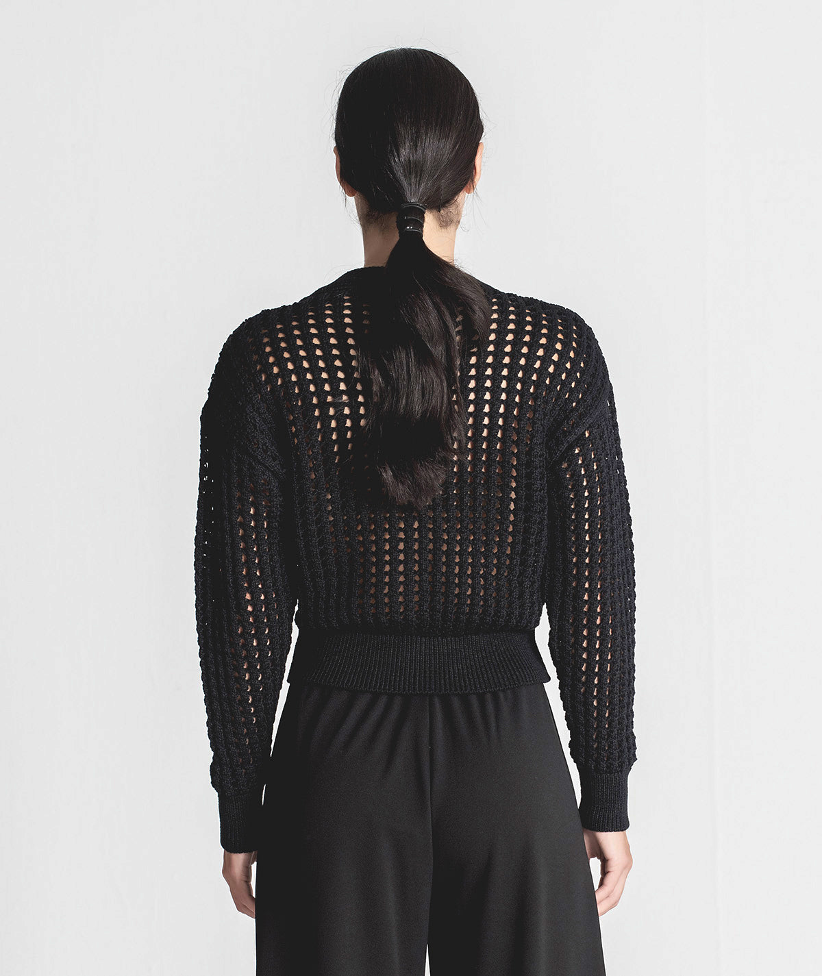 Short perforated jacket with buttons 3289