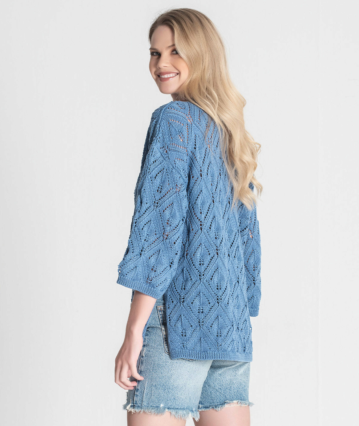 Camisola perfurada com cordão 3295