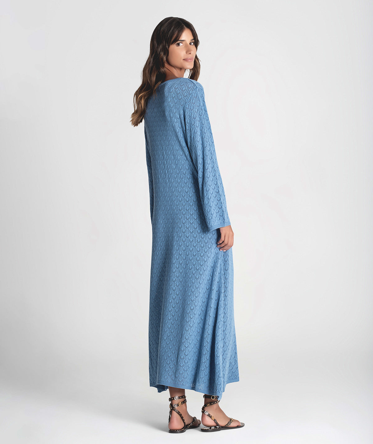 Vestido comprido com argola 3296