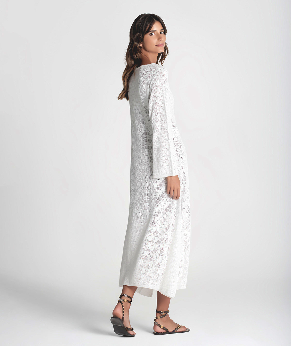 Vestido comprido com argola 3296