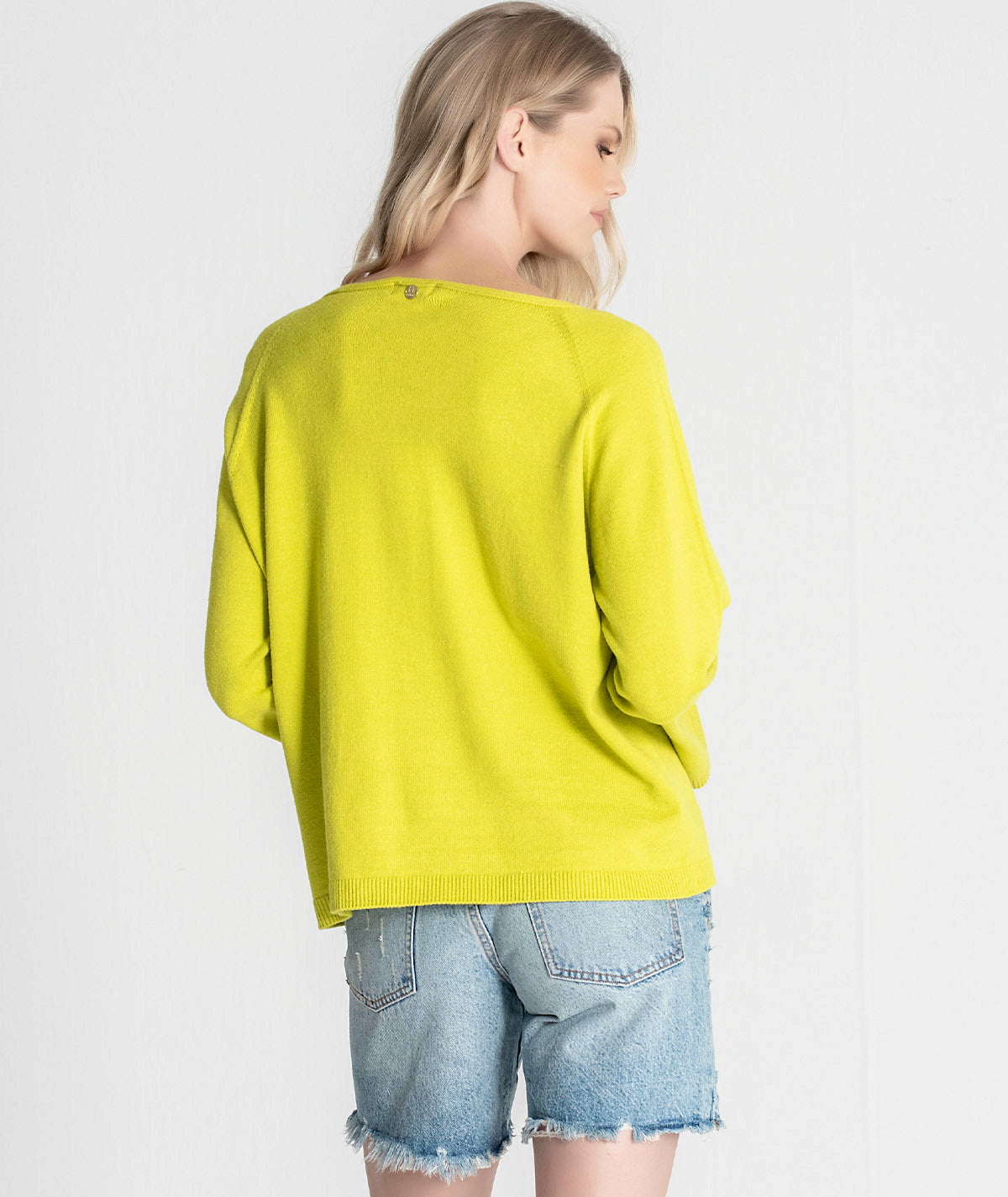 Camisola decote em v com detalhe 3330
