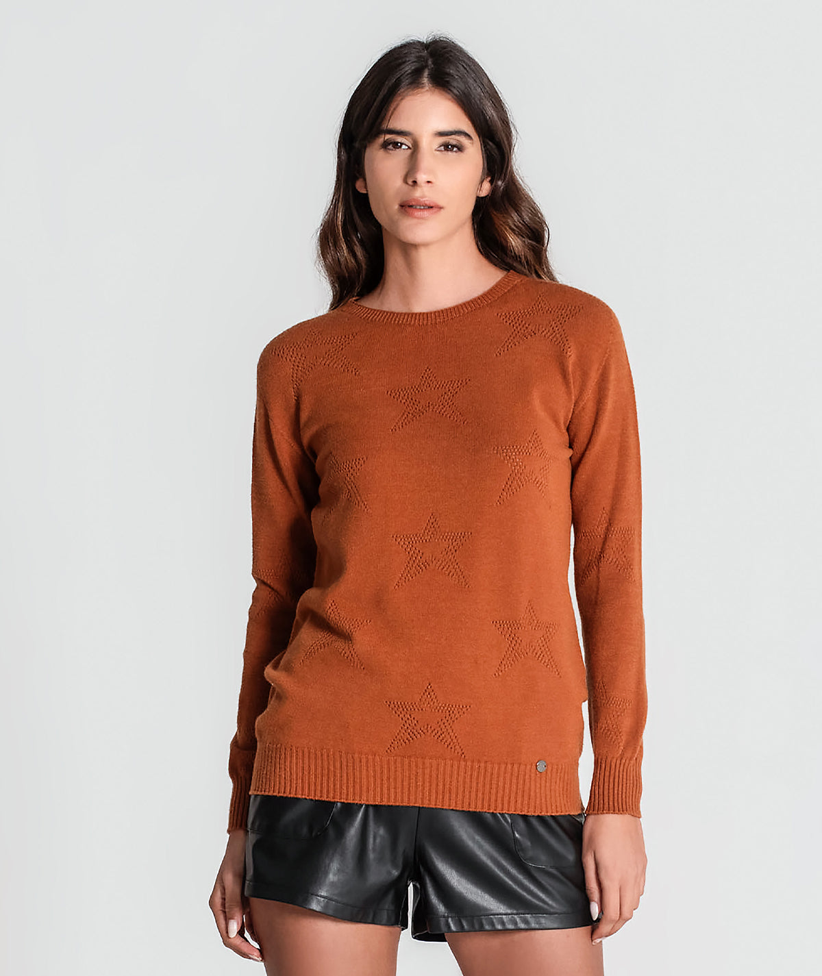 Camisola perfurada estrelas 3344