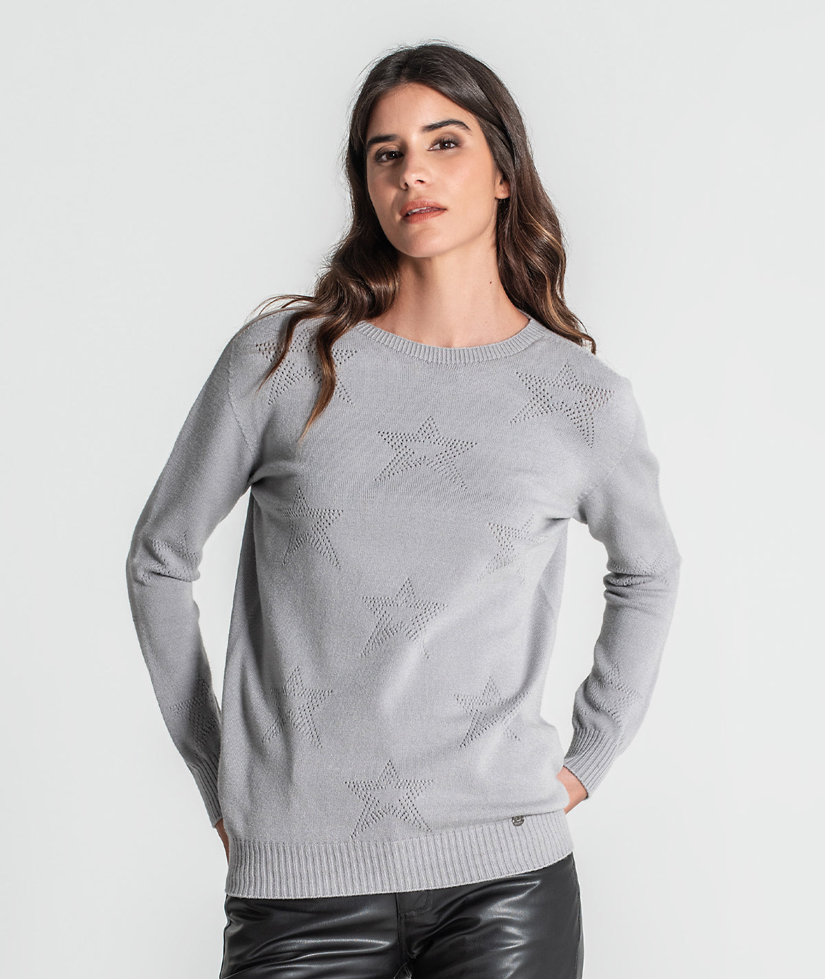 Camisola perfurada estrelas 3344