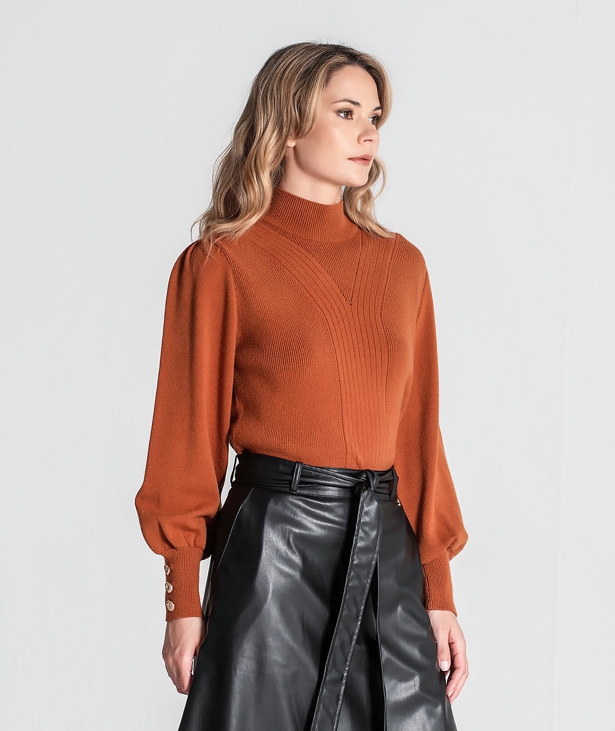 Camisola com botões nos punhos 3348