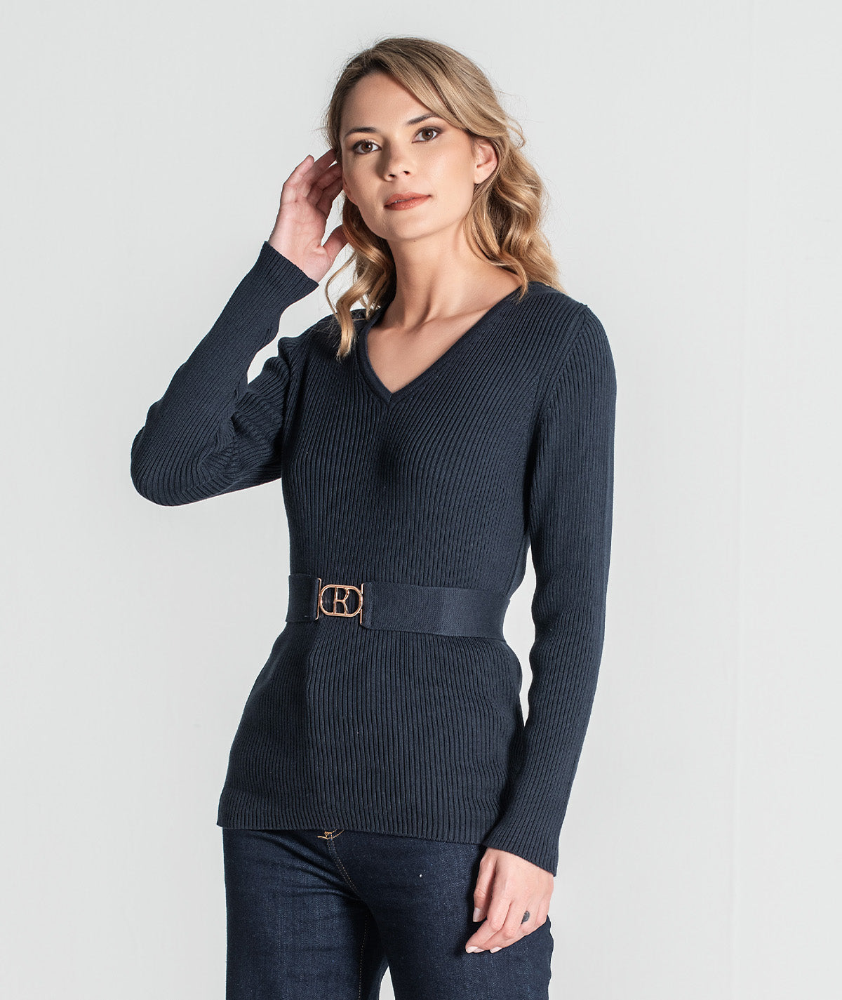 Camisola com cinto 3349