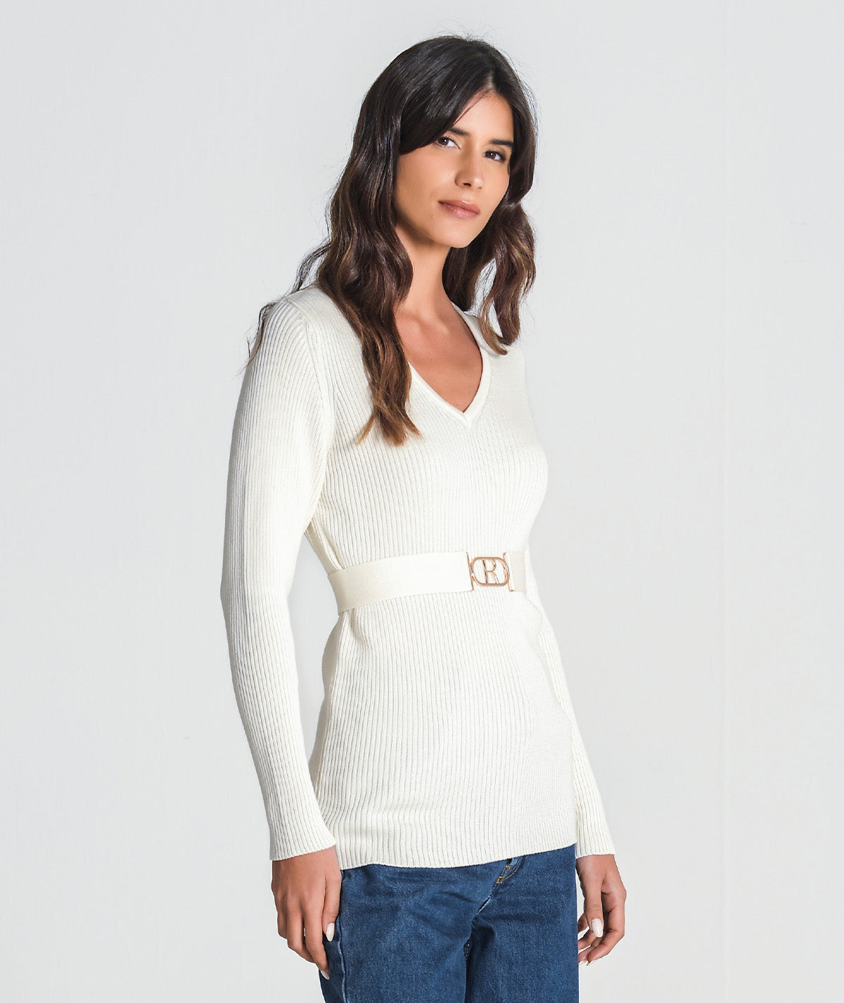 Camisola com cinto 3349