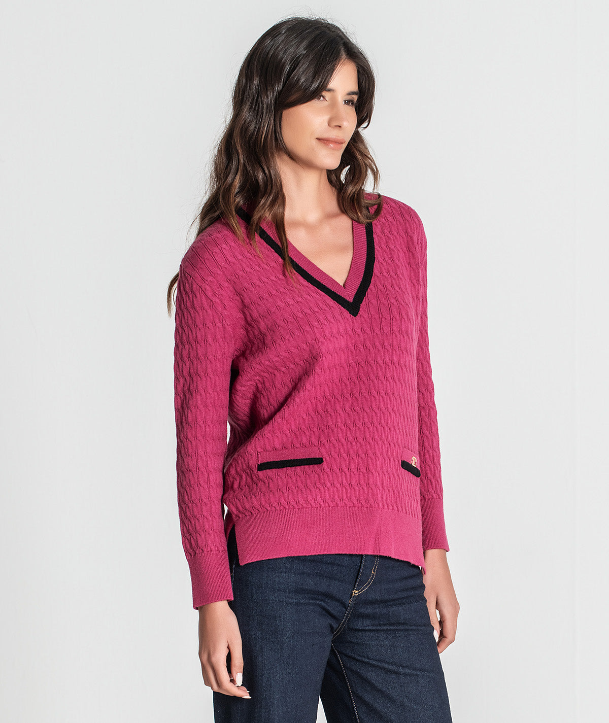 Camisola estruturada com bolsos 3353