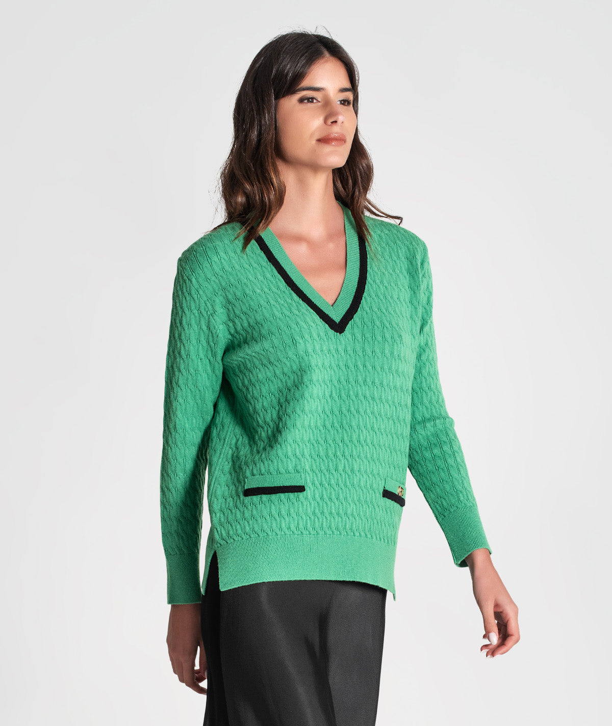 Camisola estruturada com bolsos 3353