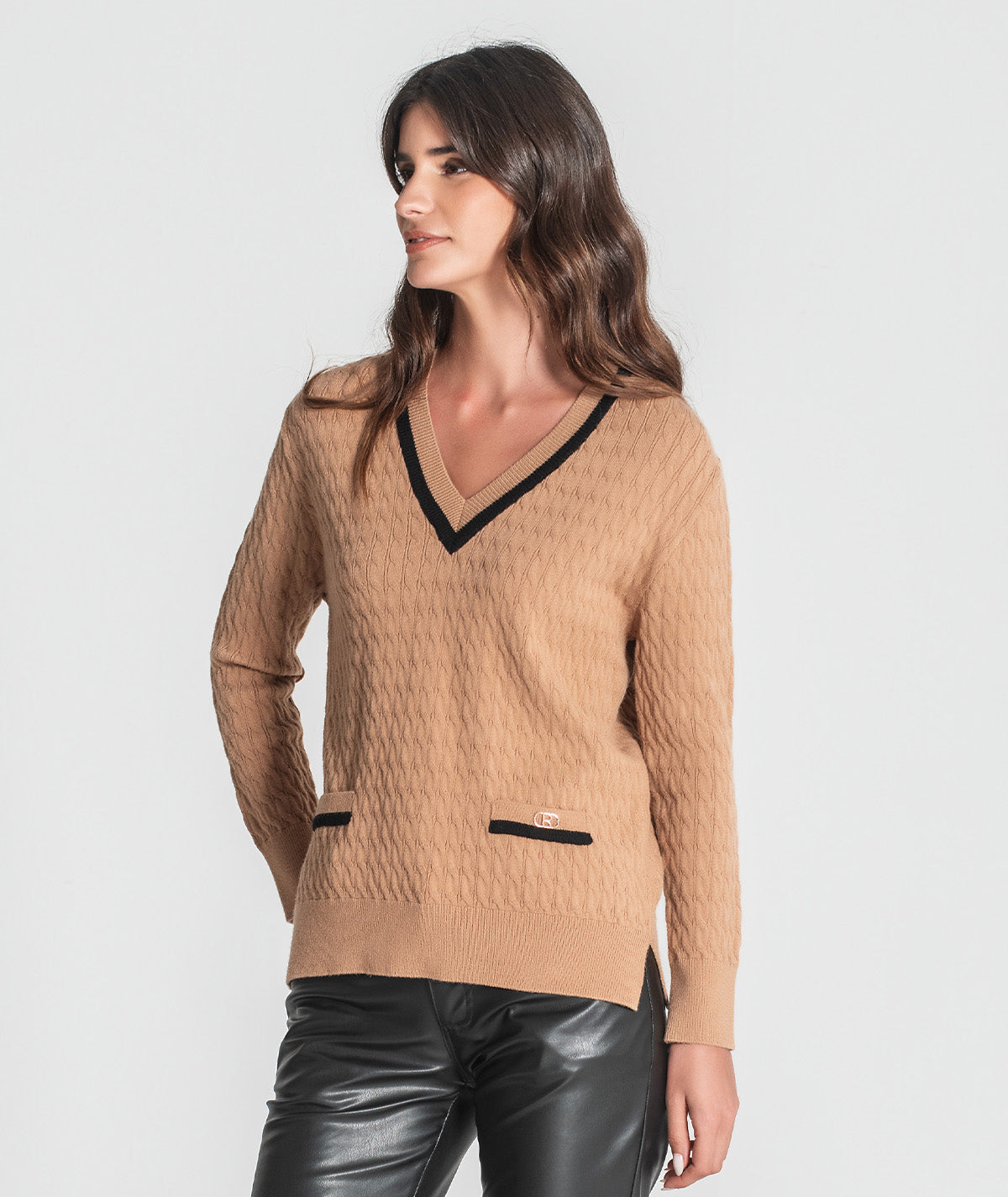 Camisola estruturada com bolsos 3353