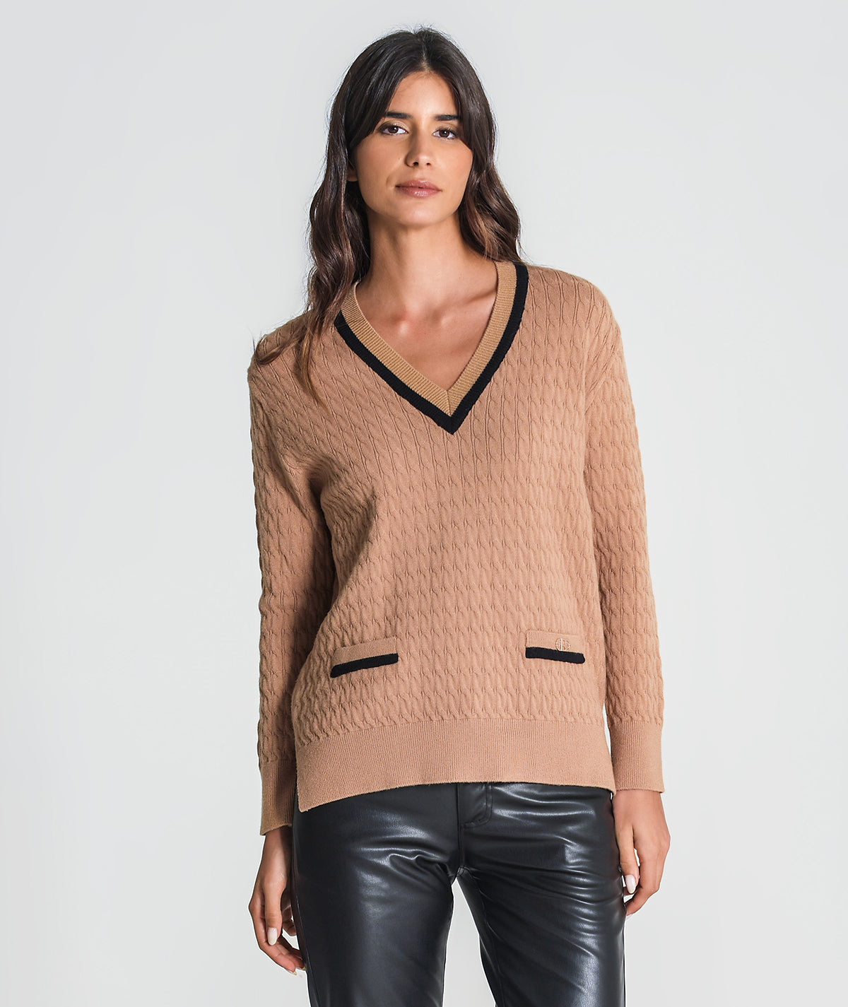 Camisola estruturada com bolsos 3353