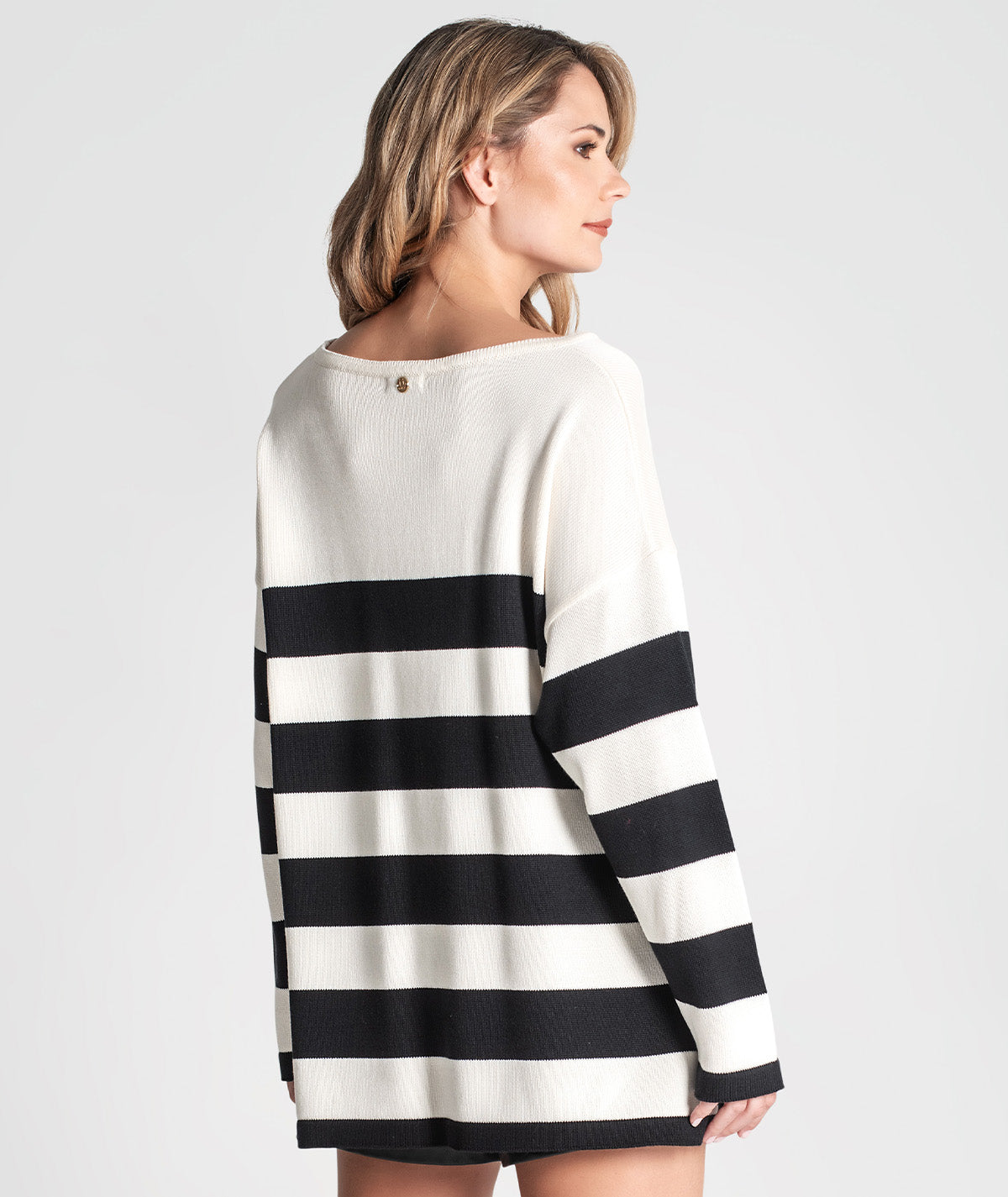 Camisola riscas com bolso 3355