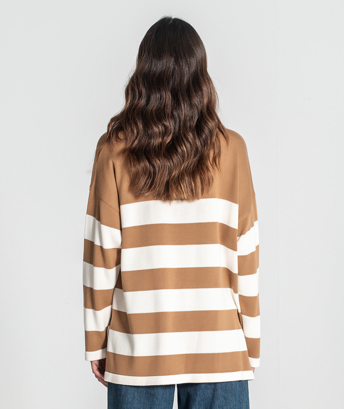 Camisola riscas com bolso 3355