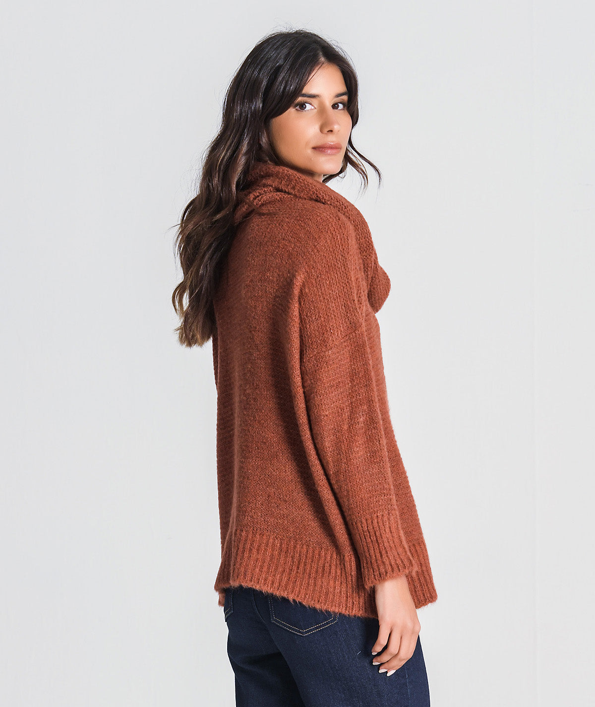 Camisola oversize com gola larga 3358
