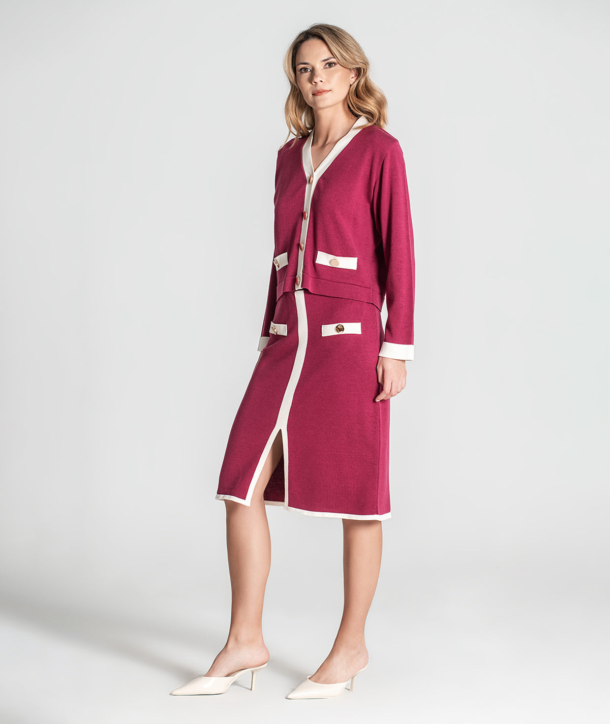 Casaco curto com contraste 3360