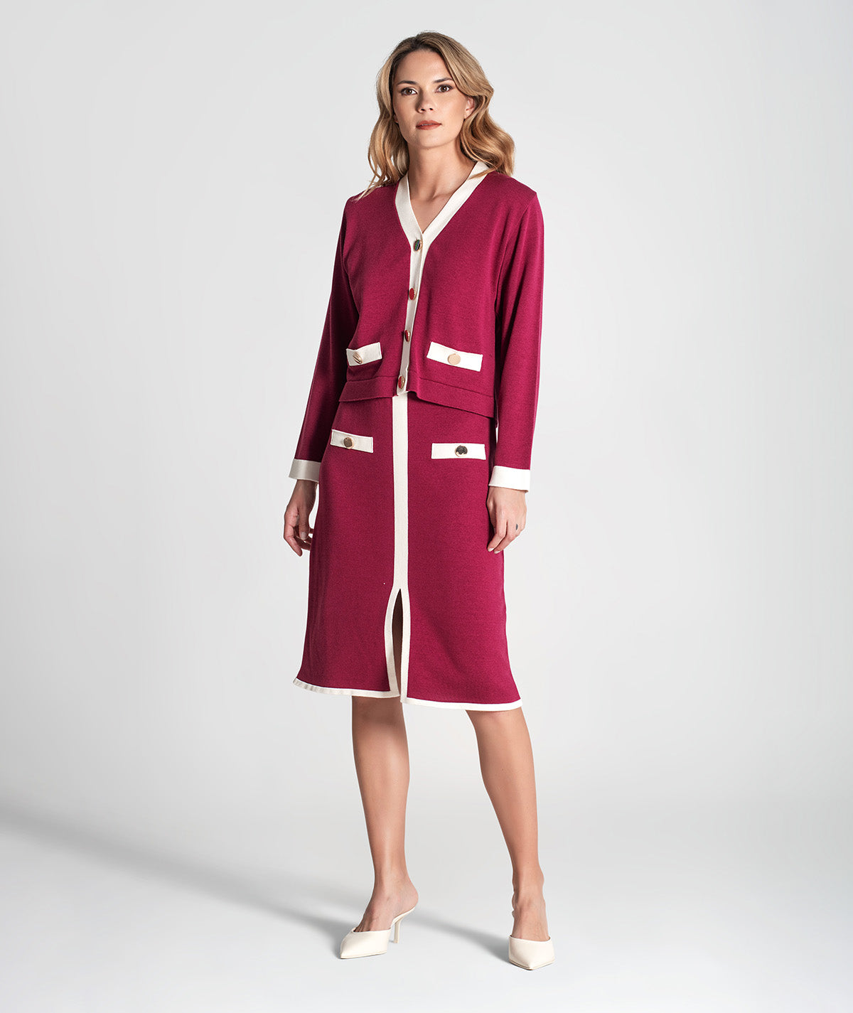 Casaco curto com contraste 3360