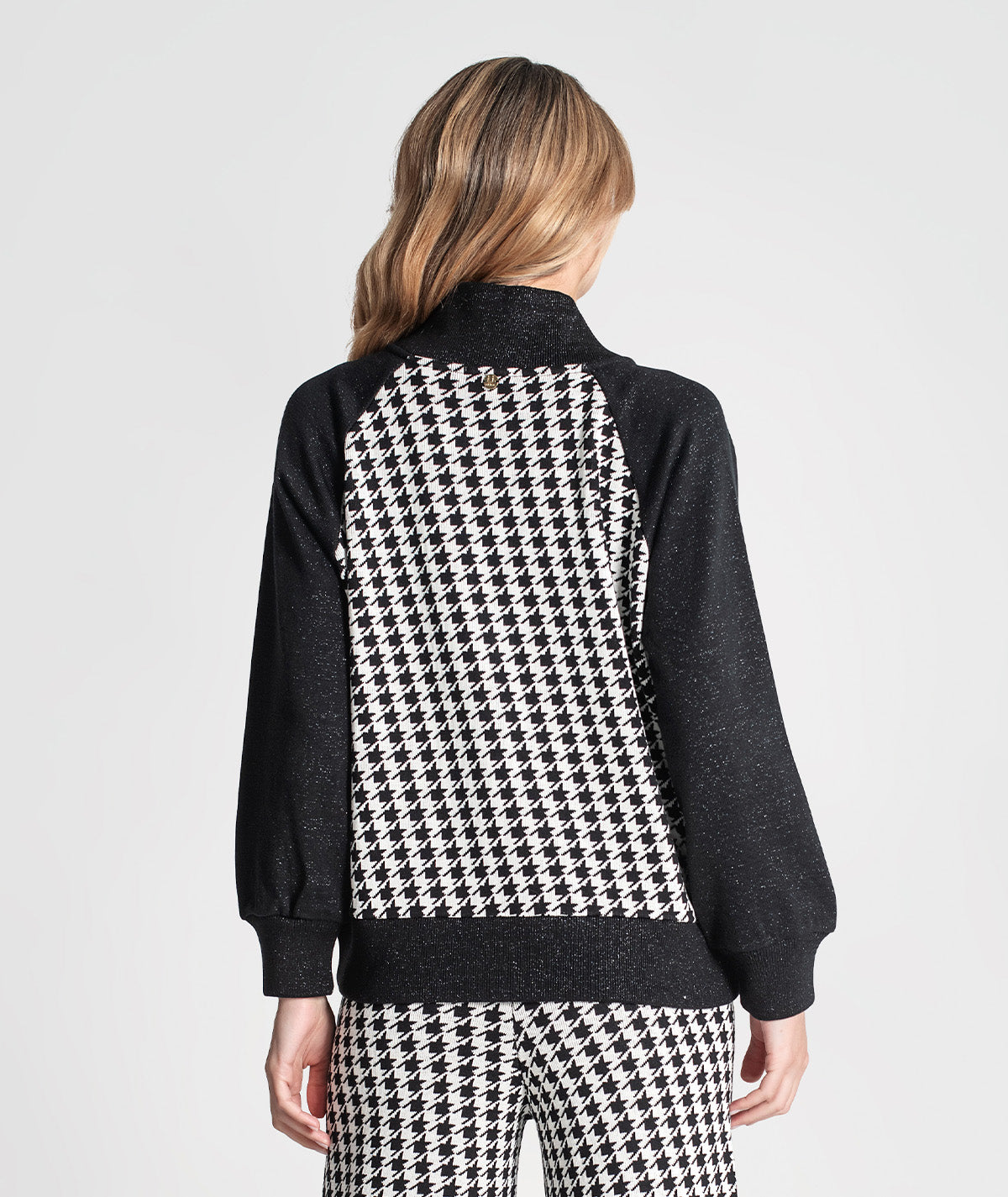 Casaco bomber pied-de-poule 3365
