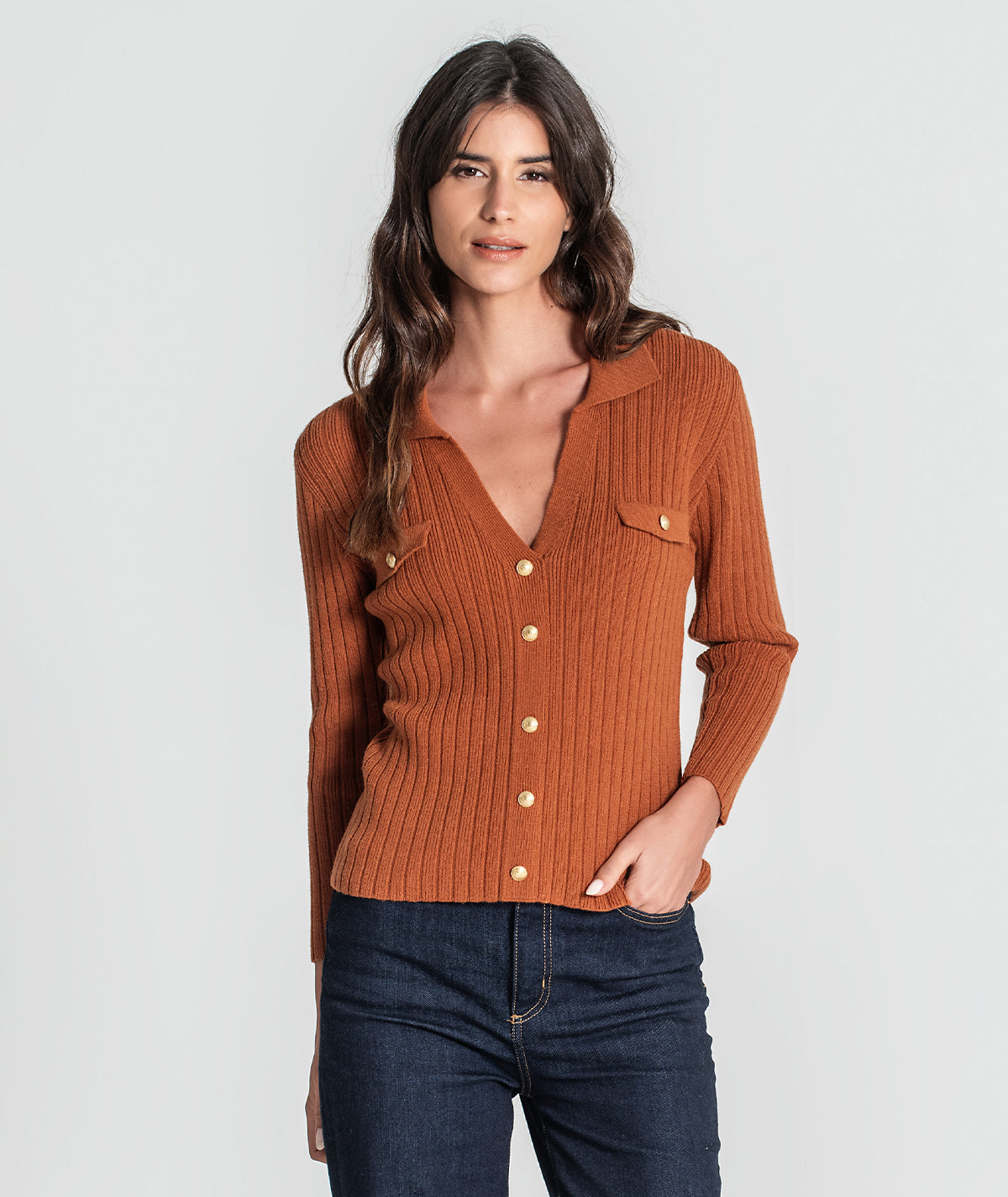 Camisola botões dourados 3367