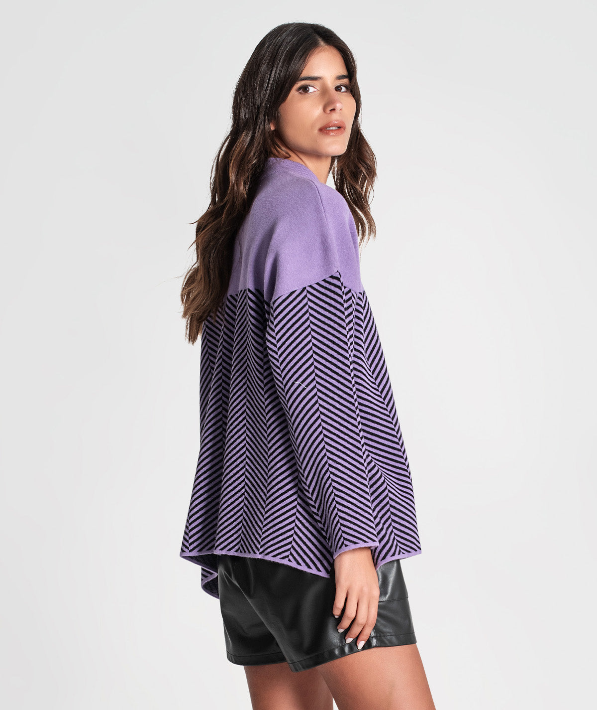 Camisola com jacquard espinha 3371