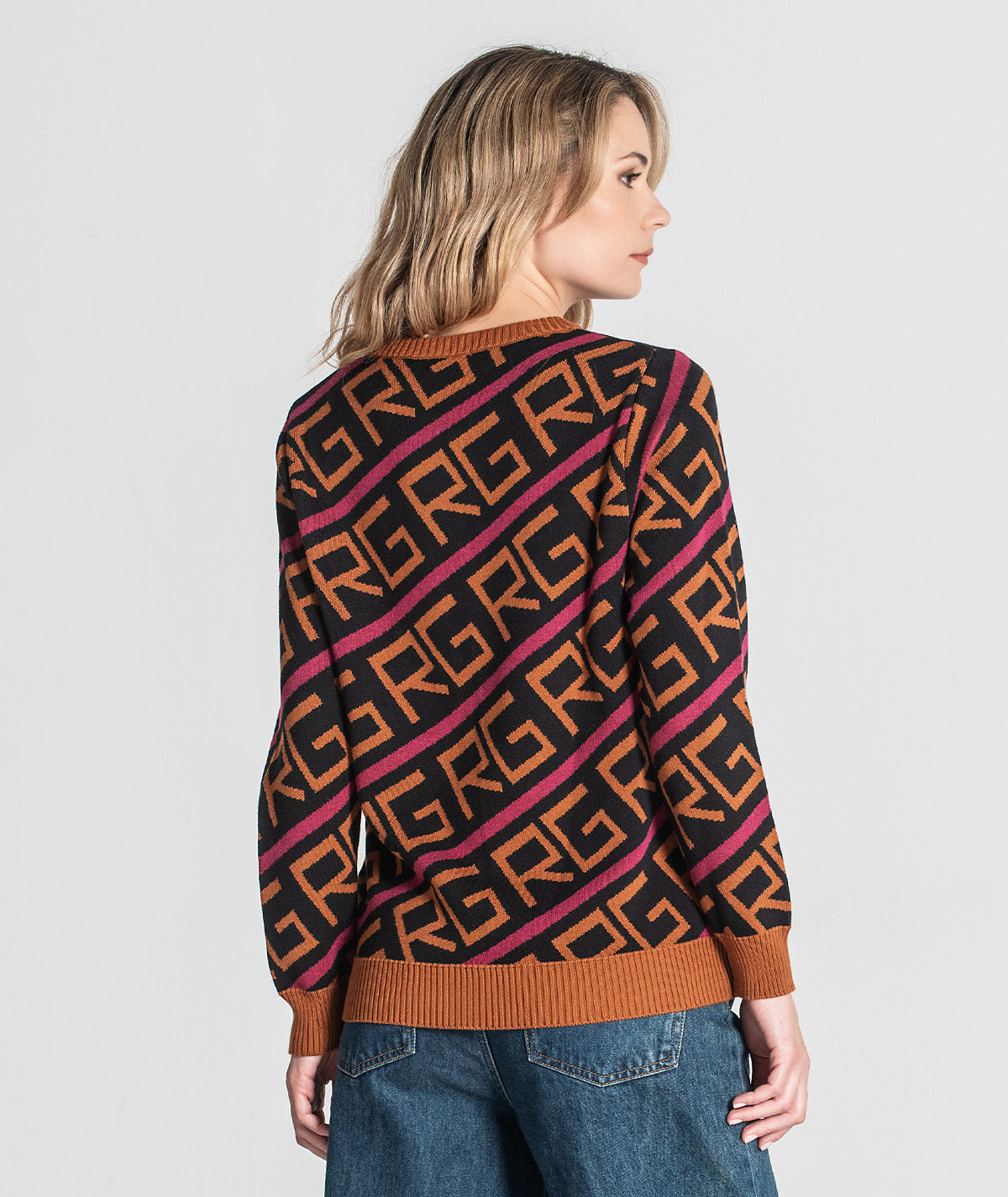 Camisola jacquard lettering 3376
