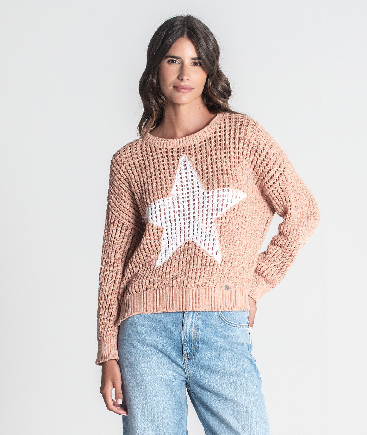 Camisola perfurada com estrela 3396