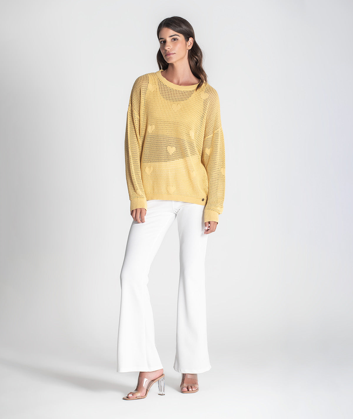 Camisola perfurada corações 3399