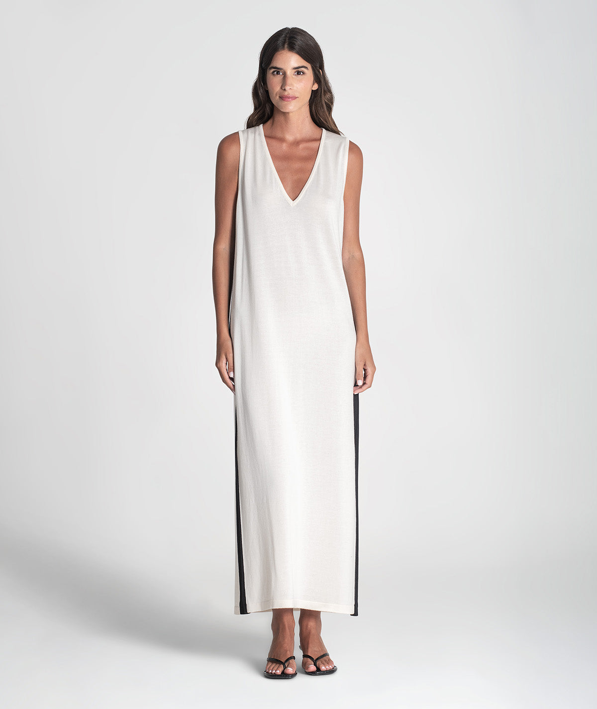 Vestido com contrastes de cor 3413