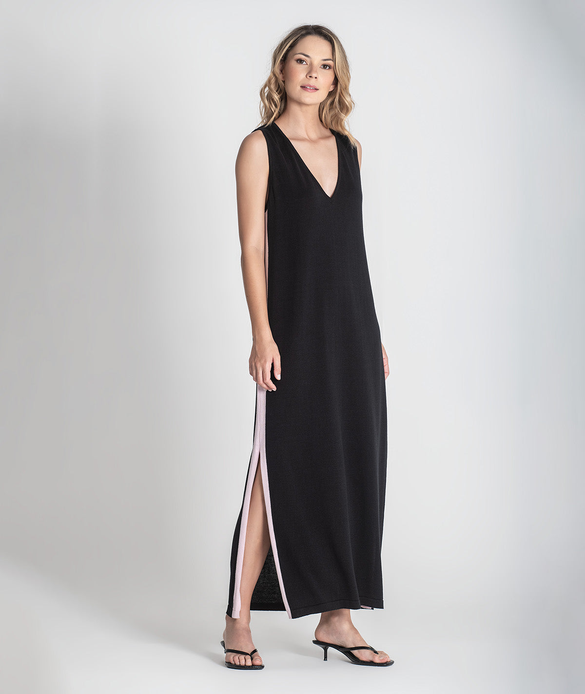 Vestido com contrastes de cor 3413