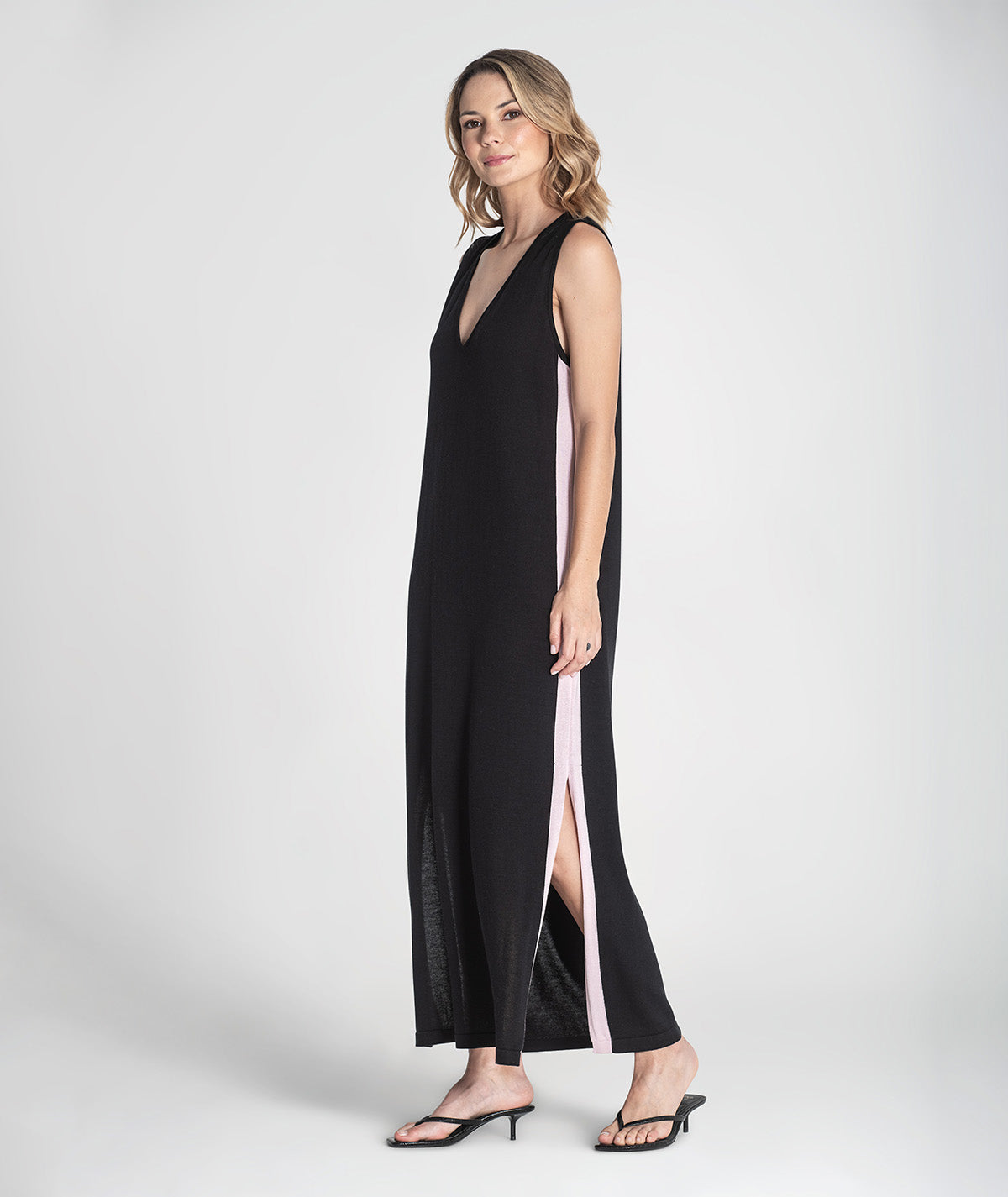 Vestido com contrastes de cor 3413