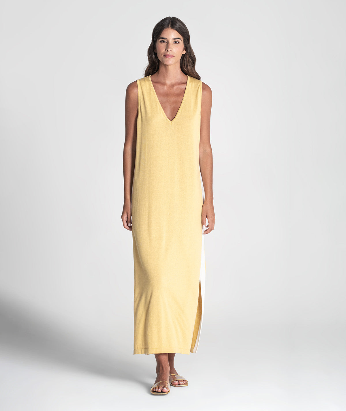 Vestido com contrastes de cor 3413
