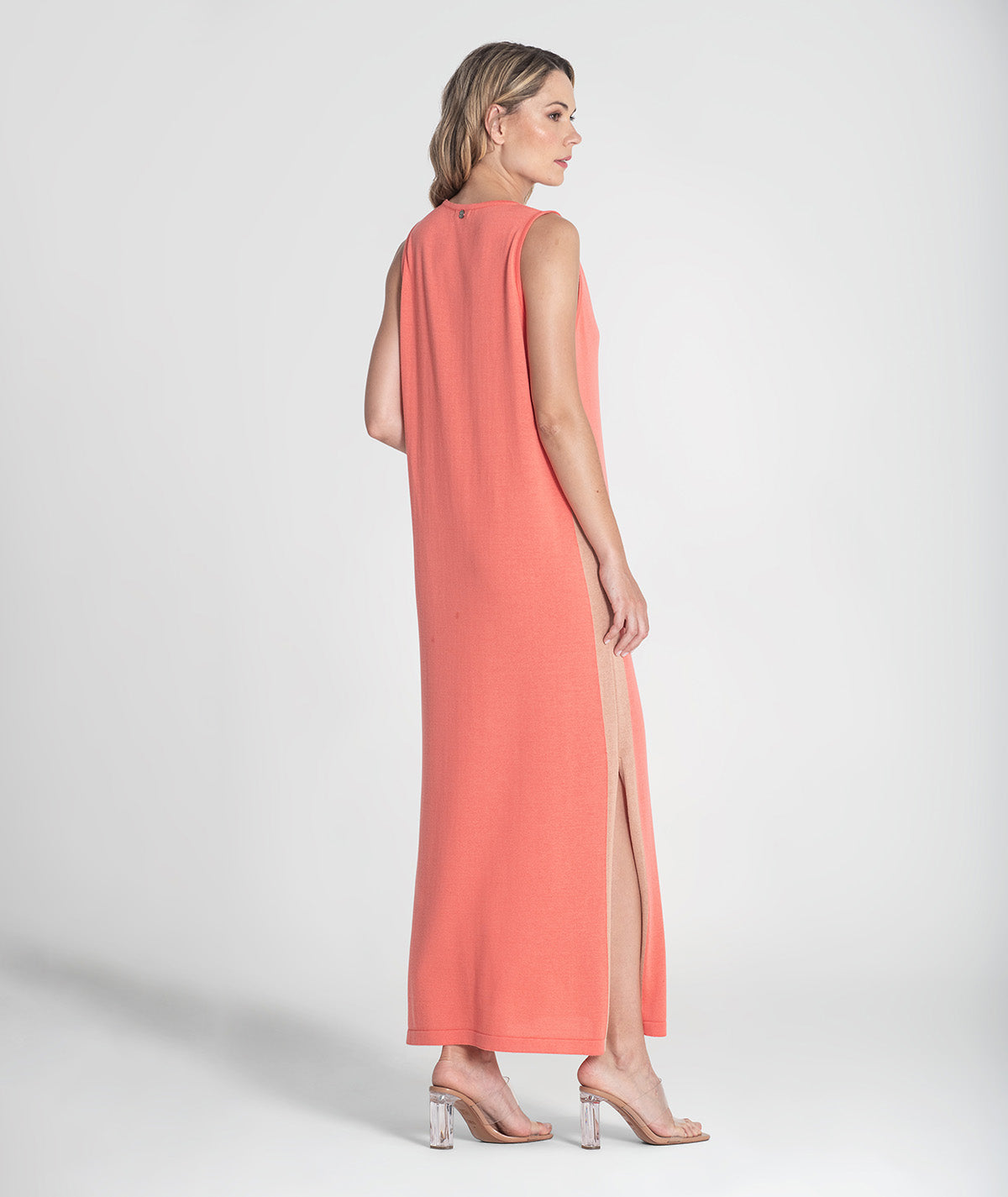 Vestido com contrastes de cor 3413