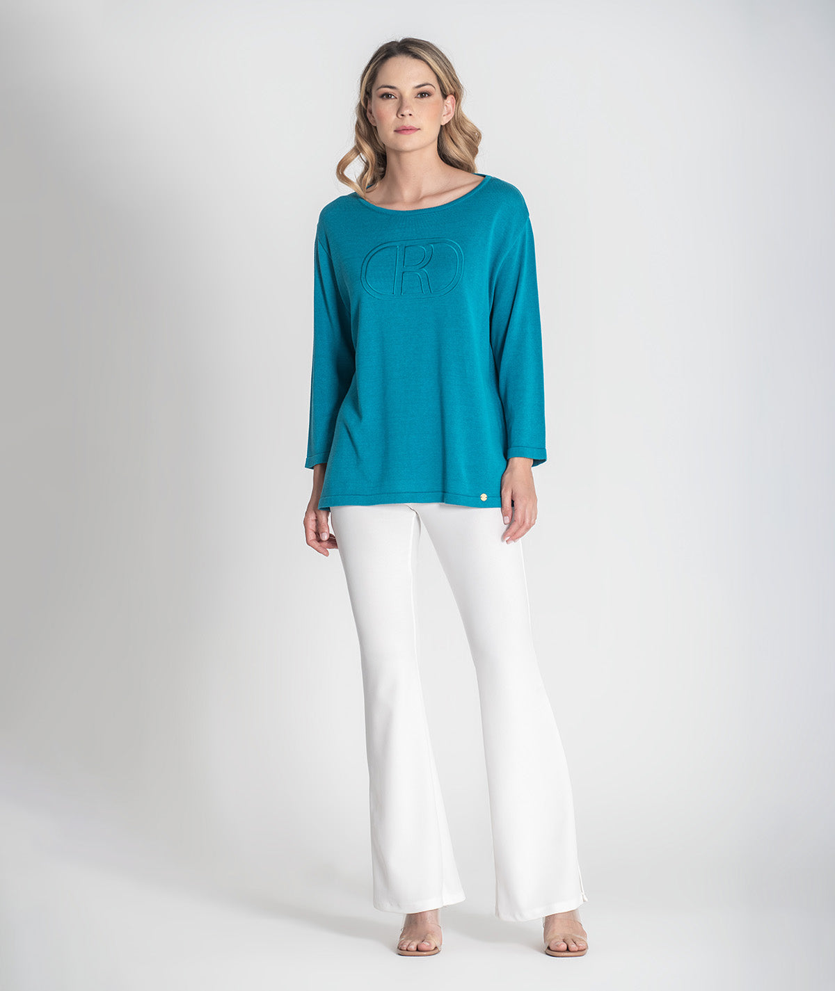 Camisola com relevo e botões 3420