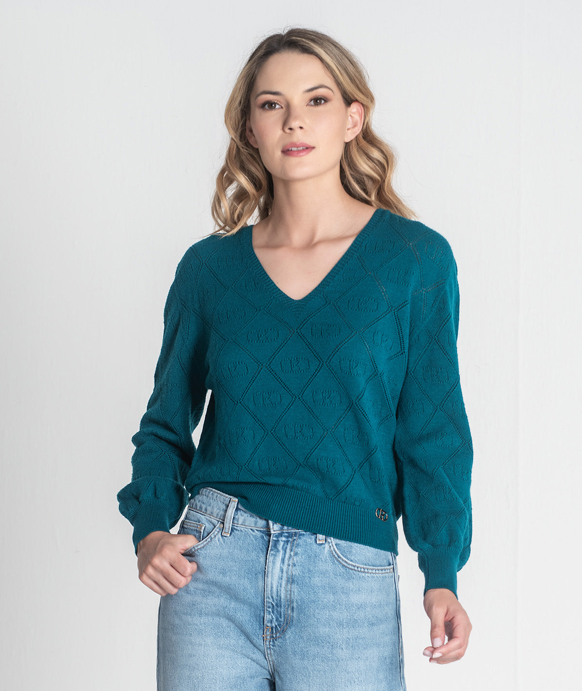 Camisola com perfurados 3421