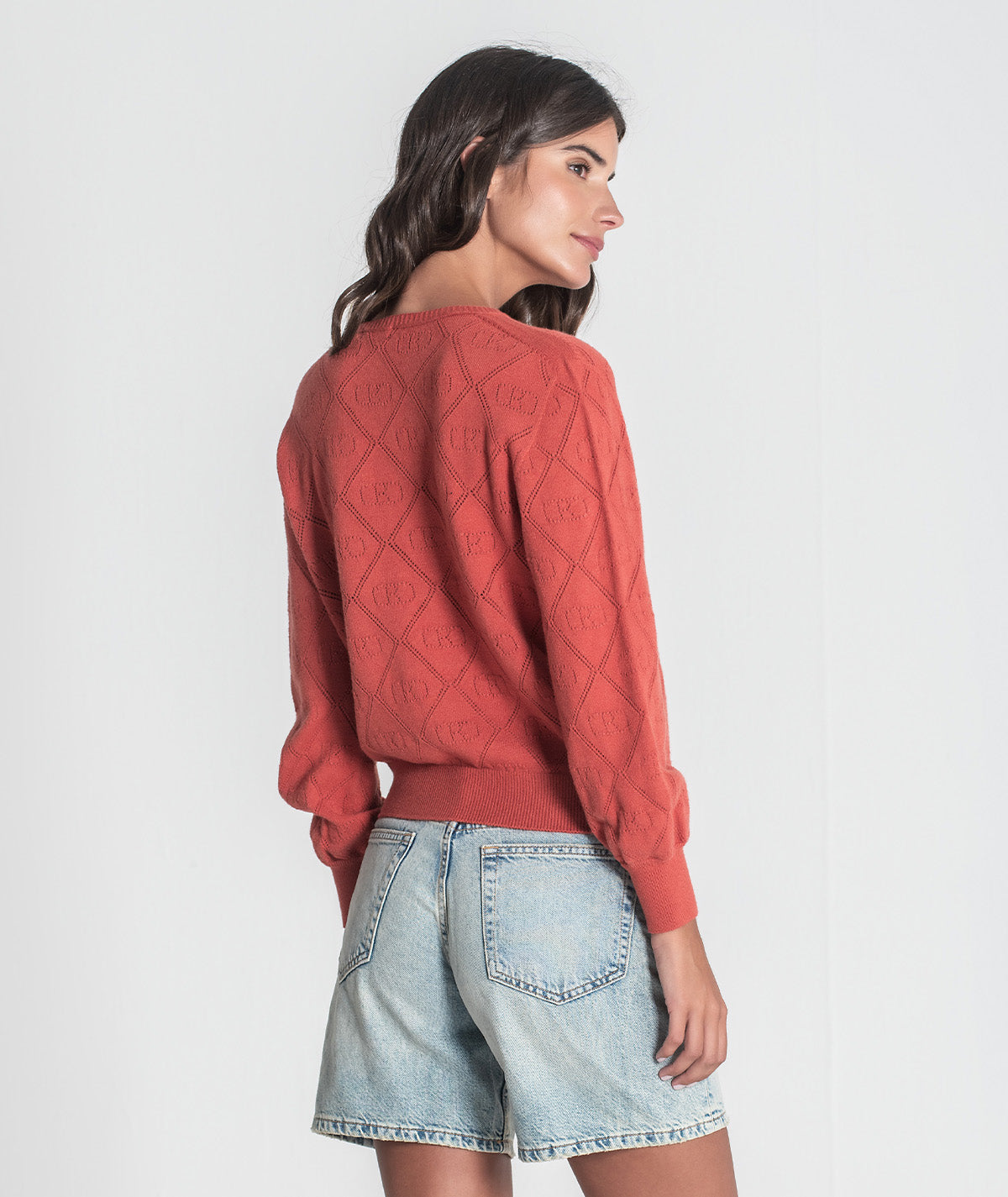 Camisola com perfurados 3421