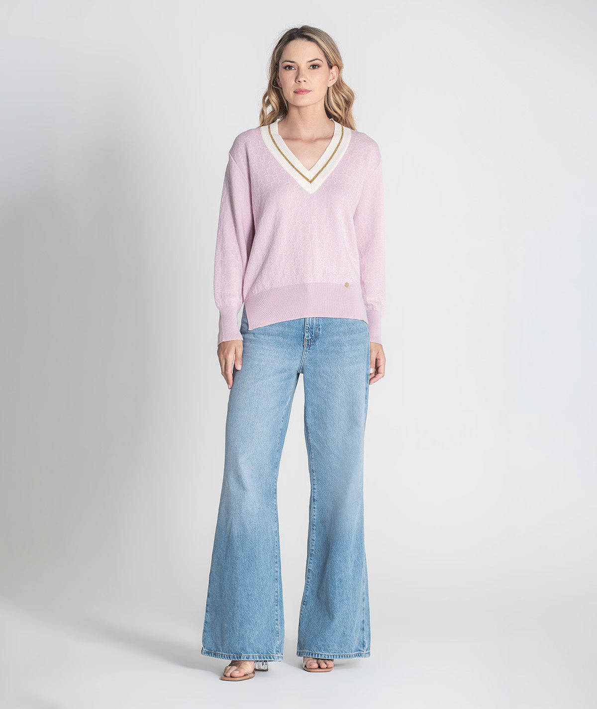 Camisola com relevos e botões 3422