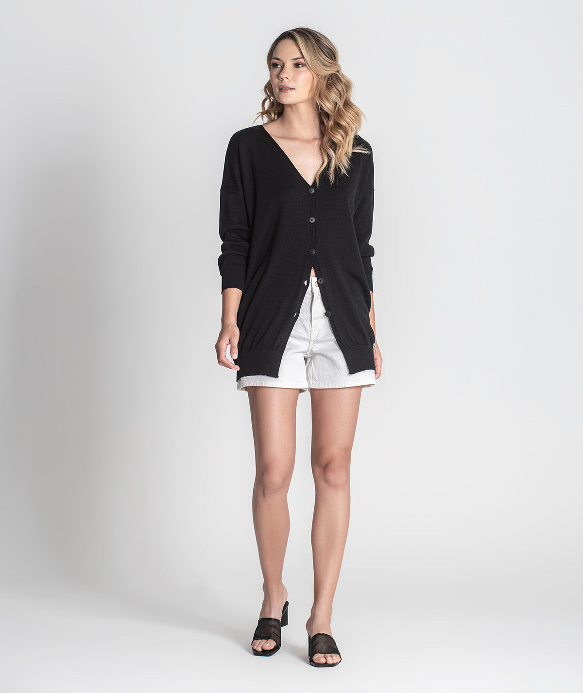 Casaco oversize com botões 3429