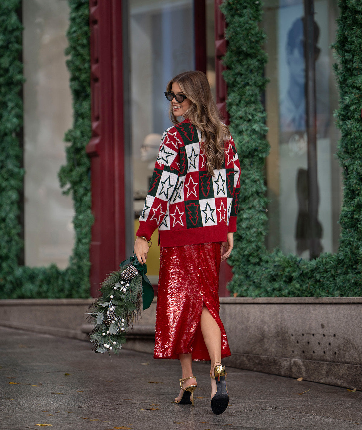 Camisola jacquard natal 3434