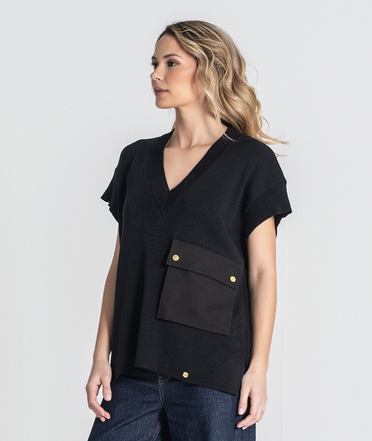 Colete com bolso 3438