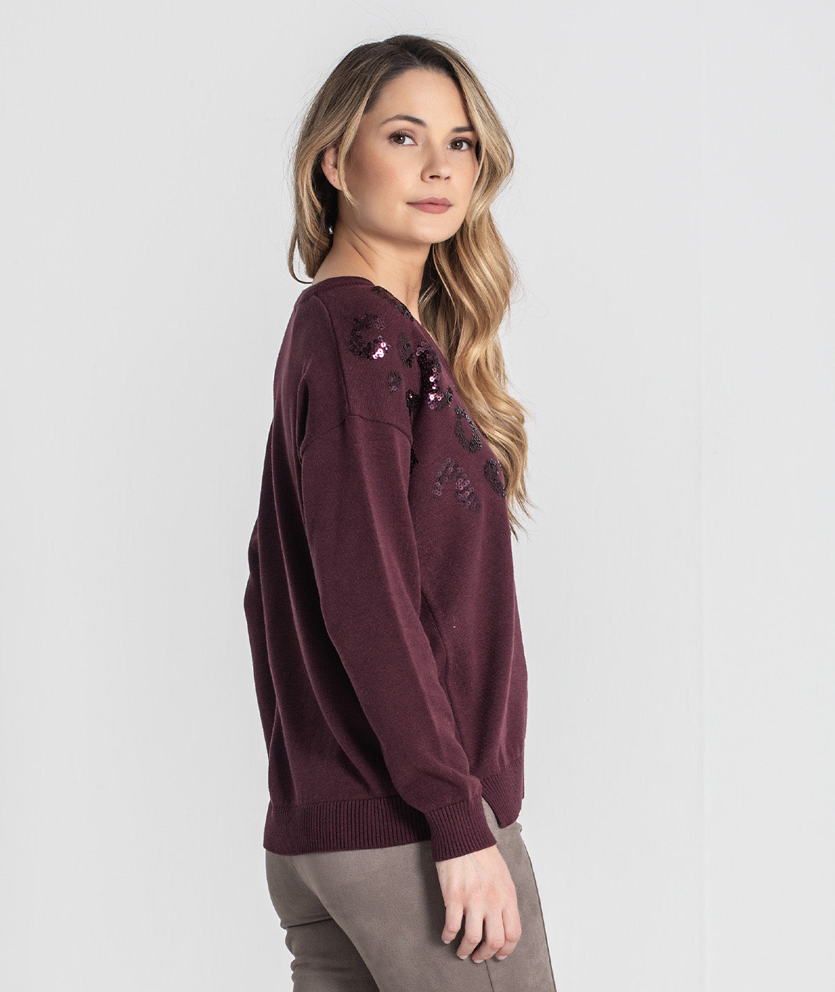 Camisola leopardo com lantejoulas 3441