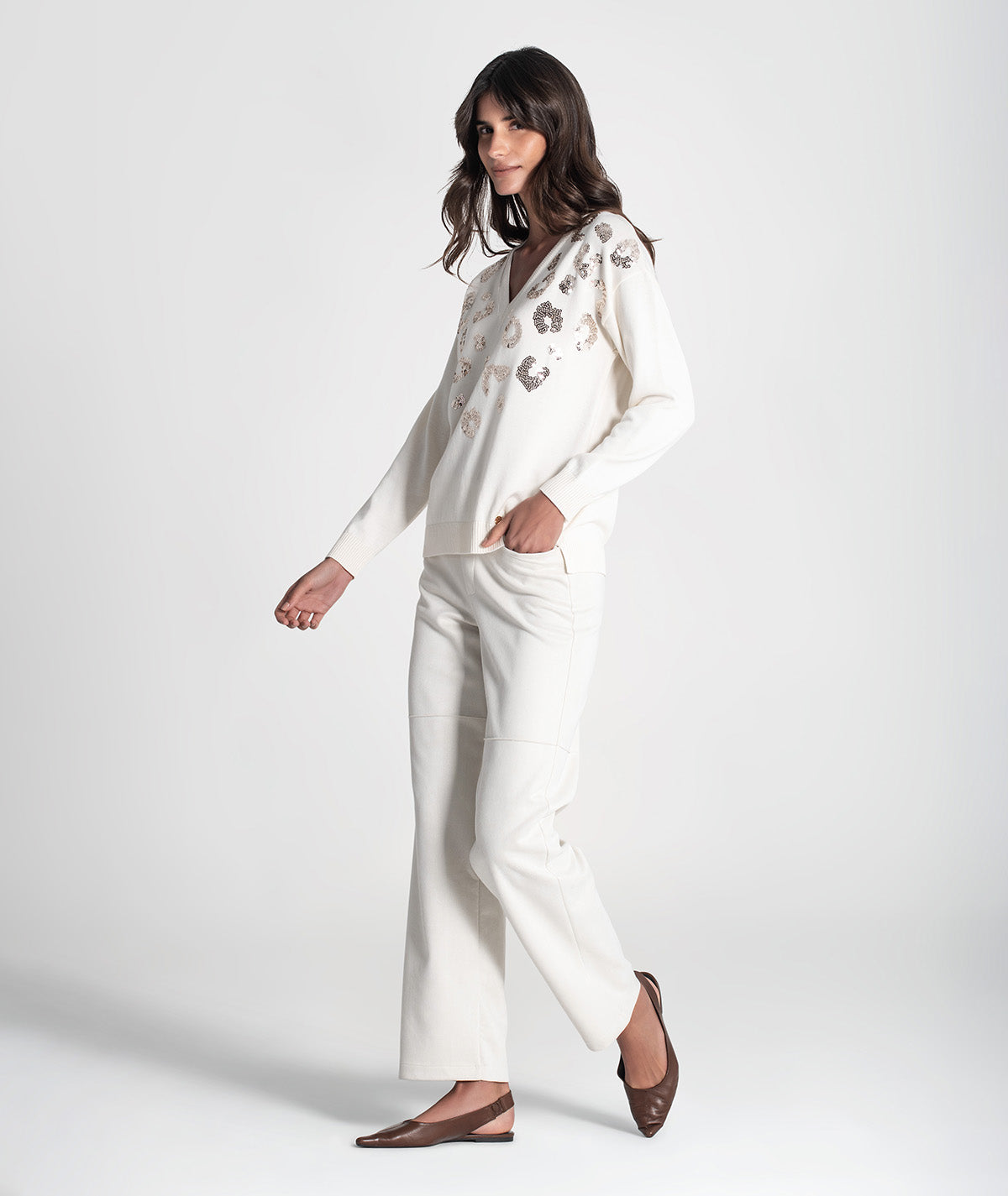 Camisola leopardo com lantejoulas 3441